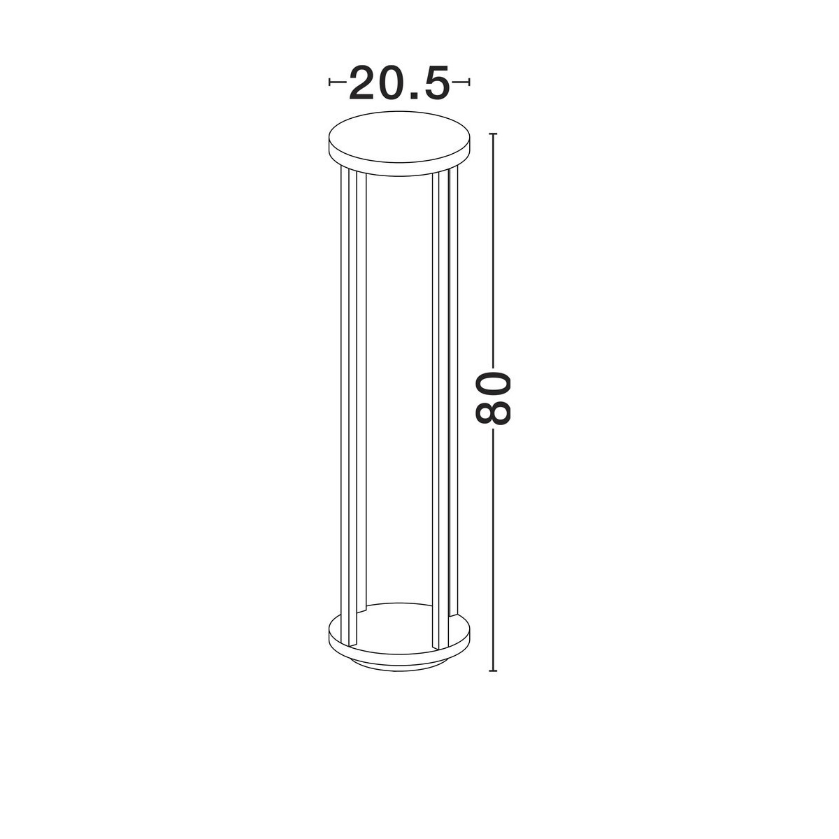 gustowna lampa ogrodowa - stojąca Luces Exclusivas TAZORIA LE75171