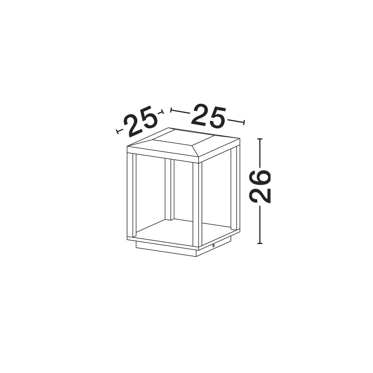 elegancka lampa ogrodowa - stojąca Luces Exclusivas ORVENZA LE75174