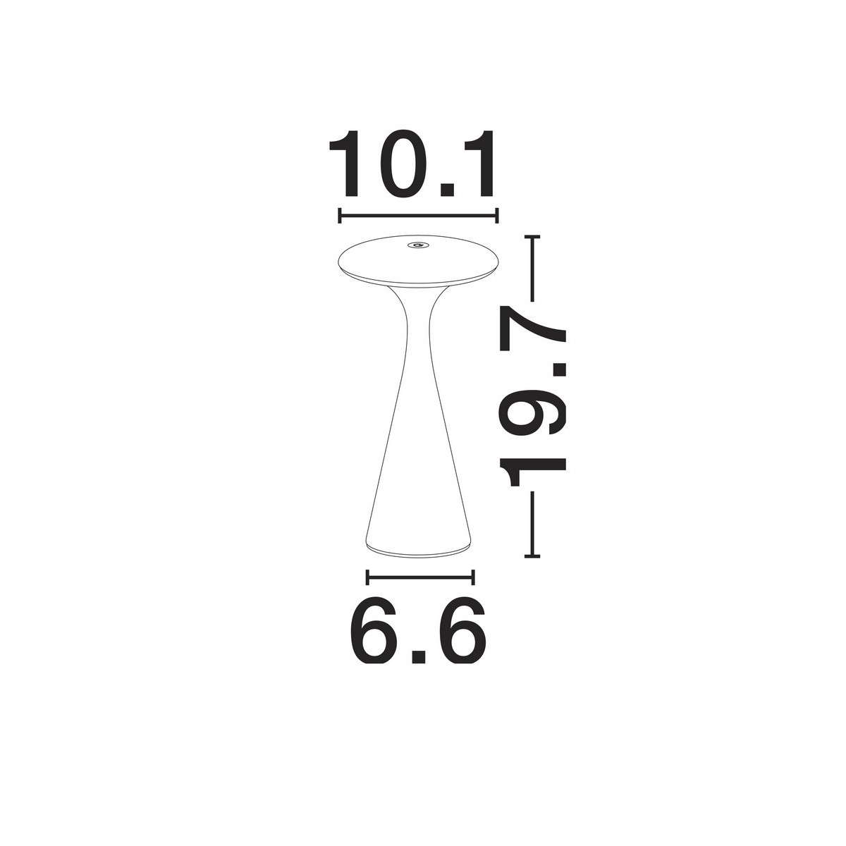 futurystyczna lampa nocna Luces Exclusivas SEVINTO LE75271