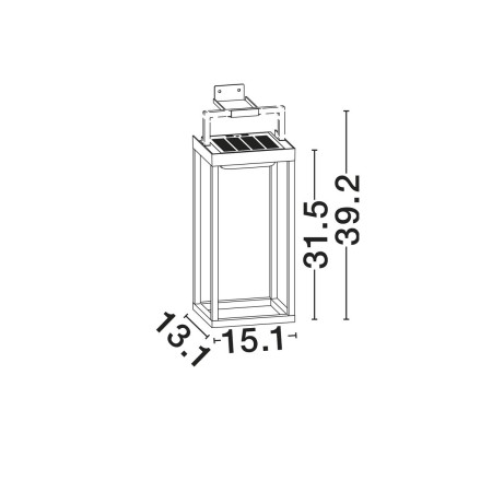 urokliwy kinkiet ogrodowy Luces Exclusivas OLVERTO LE75291