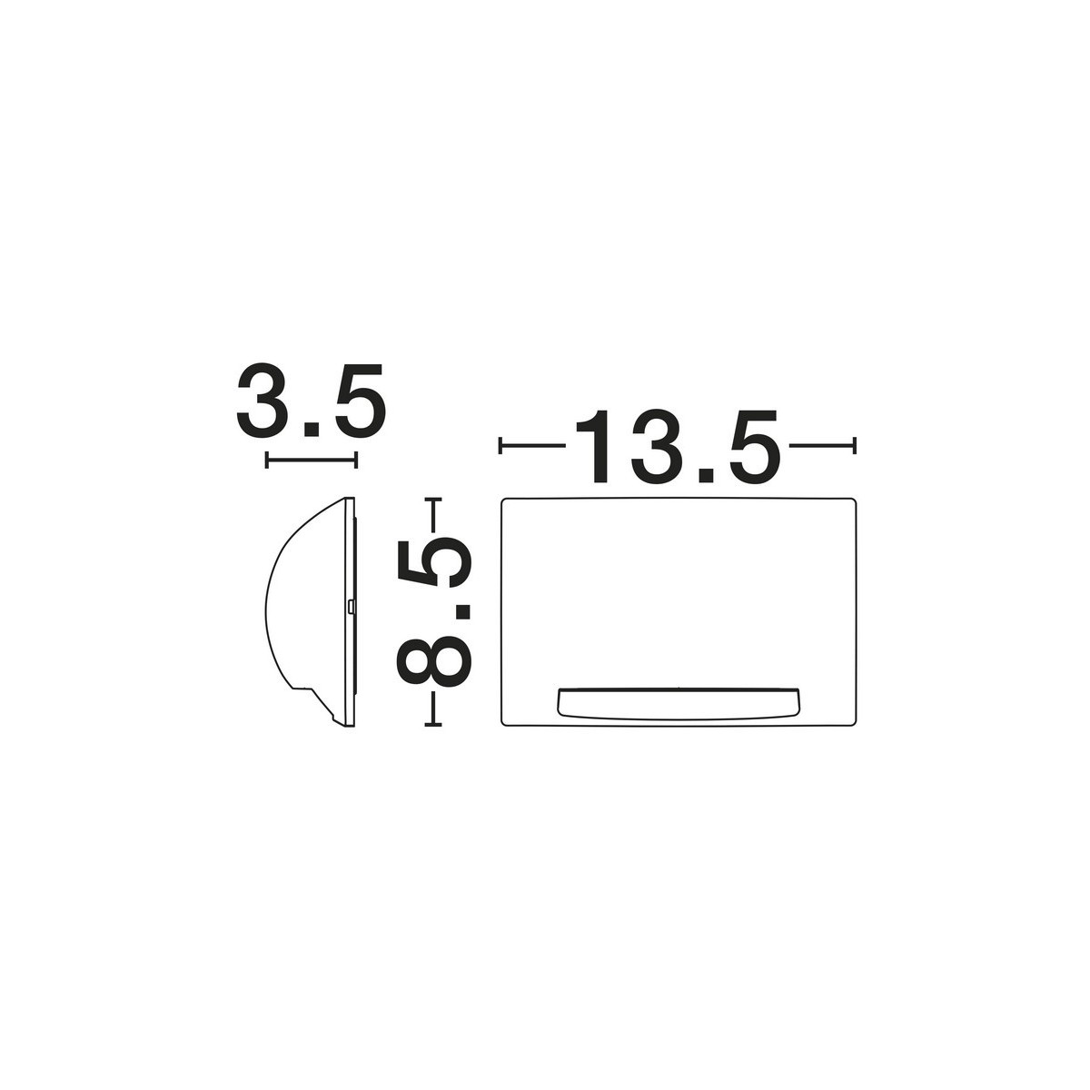Ponadprzeciętny kinkiet ogrodowy Luces Exclusivas PLASENA LE75301