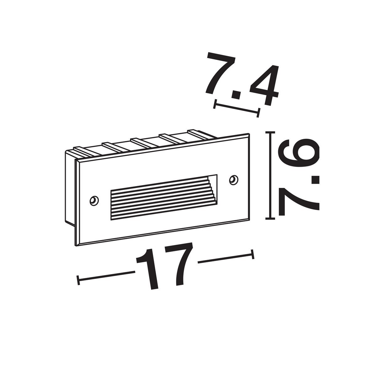 nieprzeciętny kinkiet ogrodowy Luces Exclusivas CENDILO LE75317