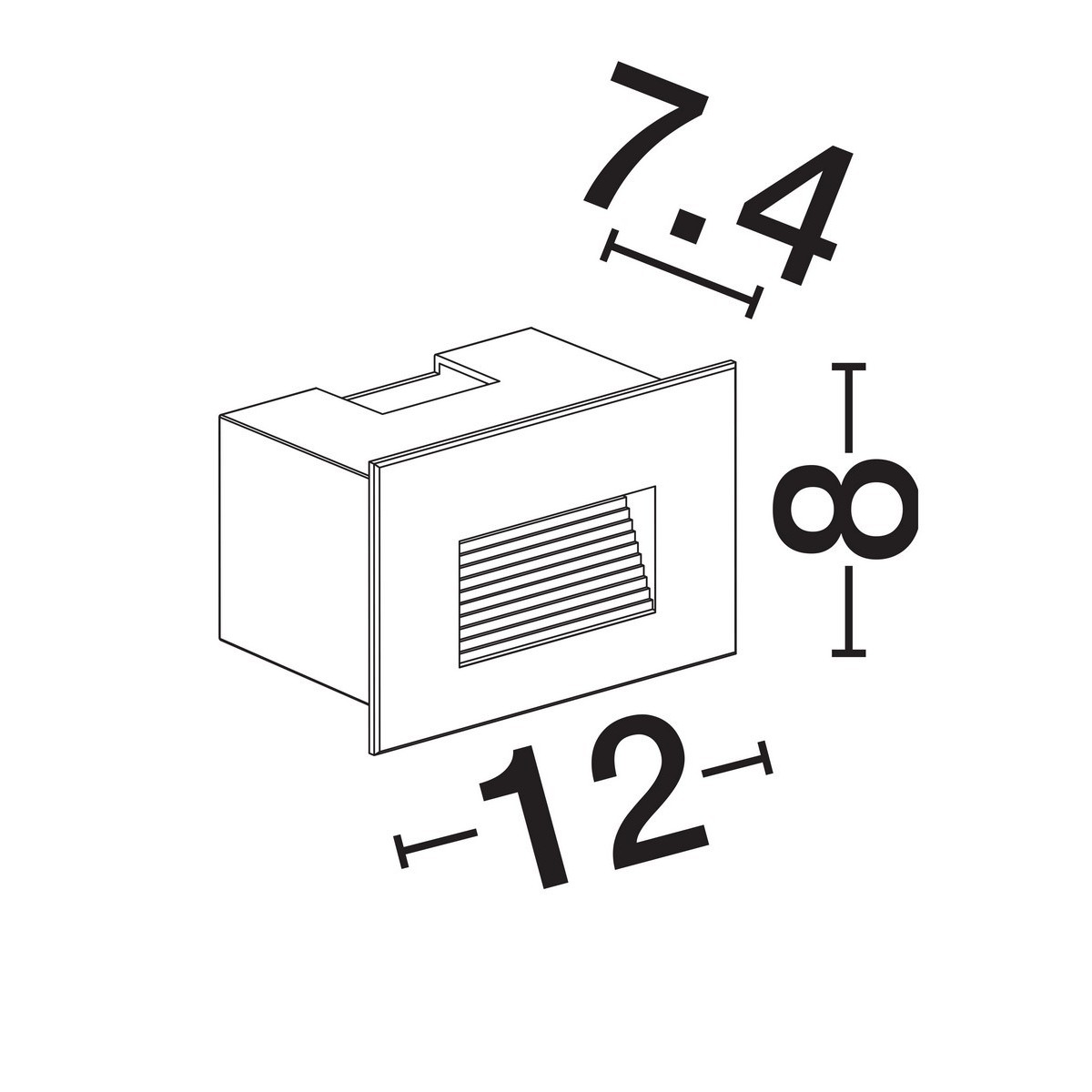 unikalny kinkiet ogrodowy Luces Exclusivas CENDILO LE75321