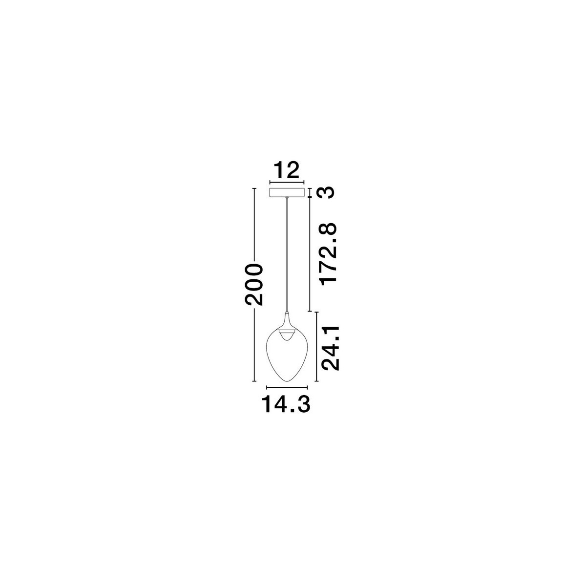 nadzwyczajna lampa wisząca Luces Exclusivas VAZENDO LE45118