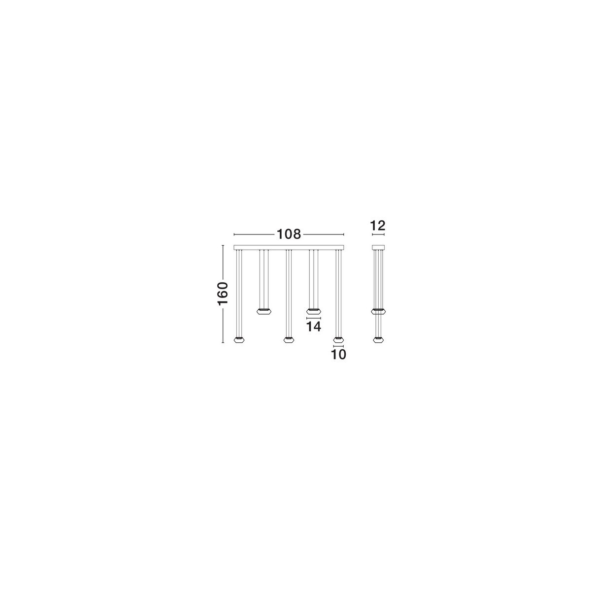 wytworna lampa wisząca Luces Exclusivas OVANIRA LE45197