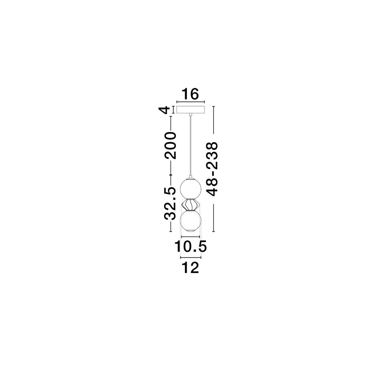 wytworna lampa wisząca Luces Exclusivas MONRETA LE45230