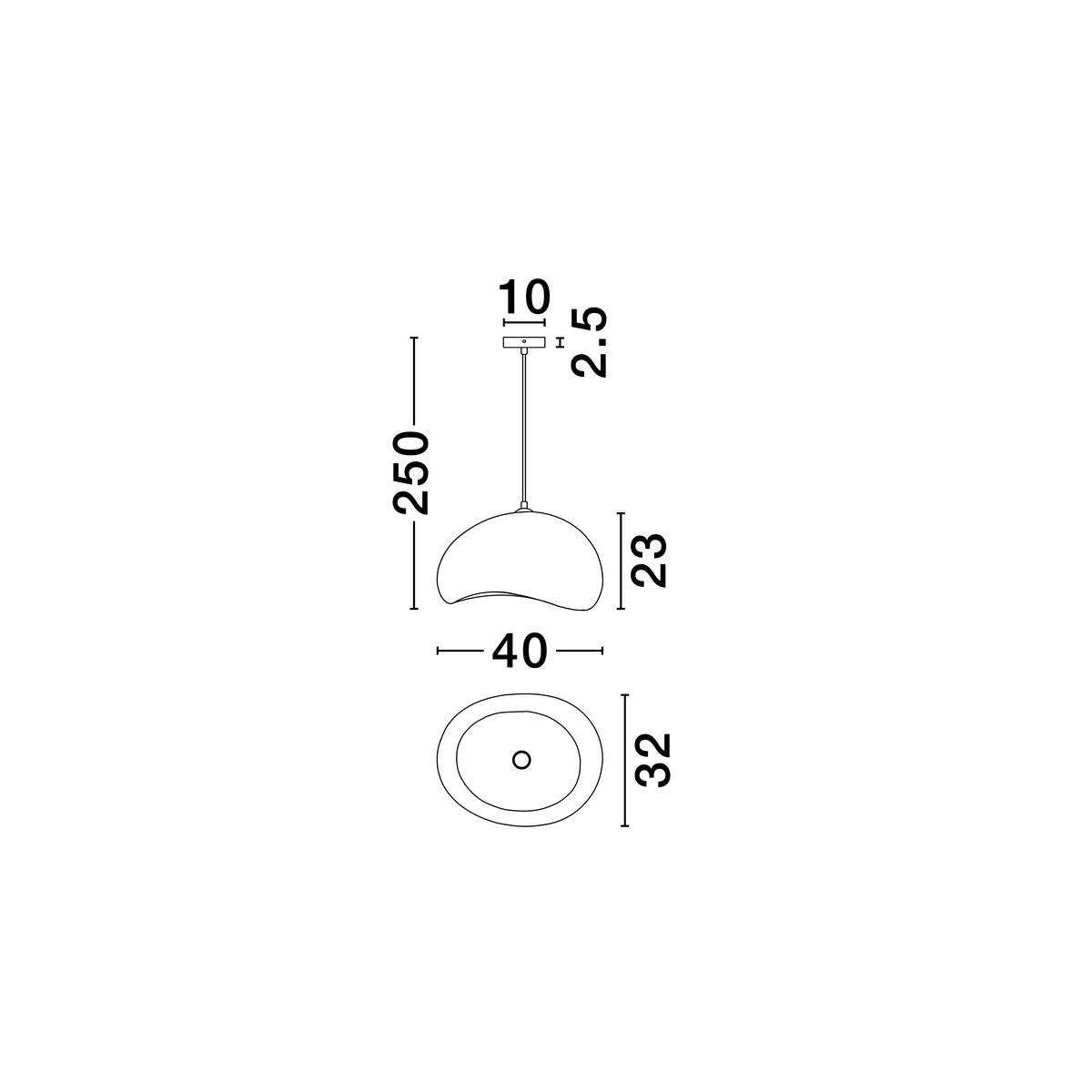 jedyna w swoim rodzaju lampa wisząca Luces Exclusivas PALINZA LE45318