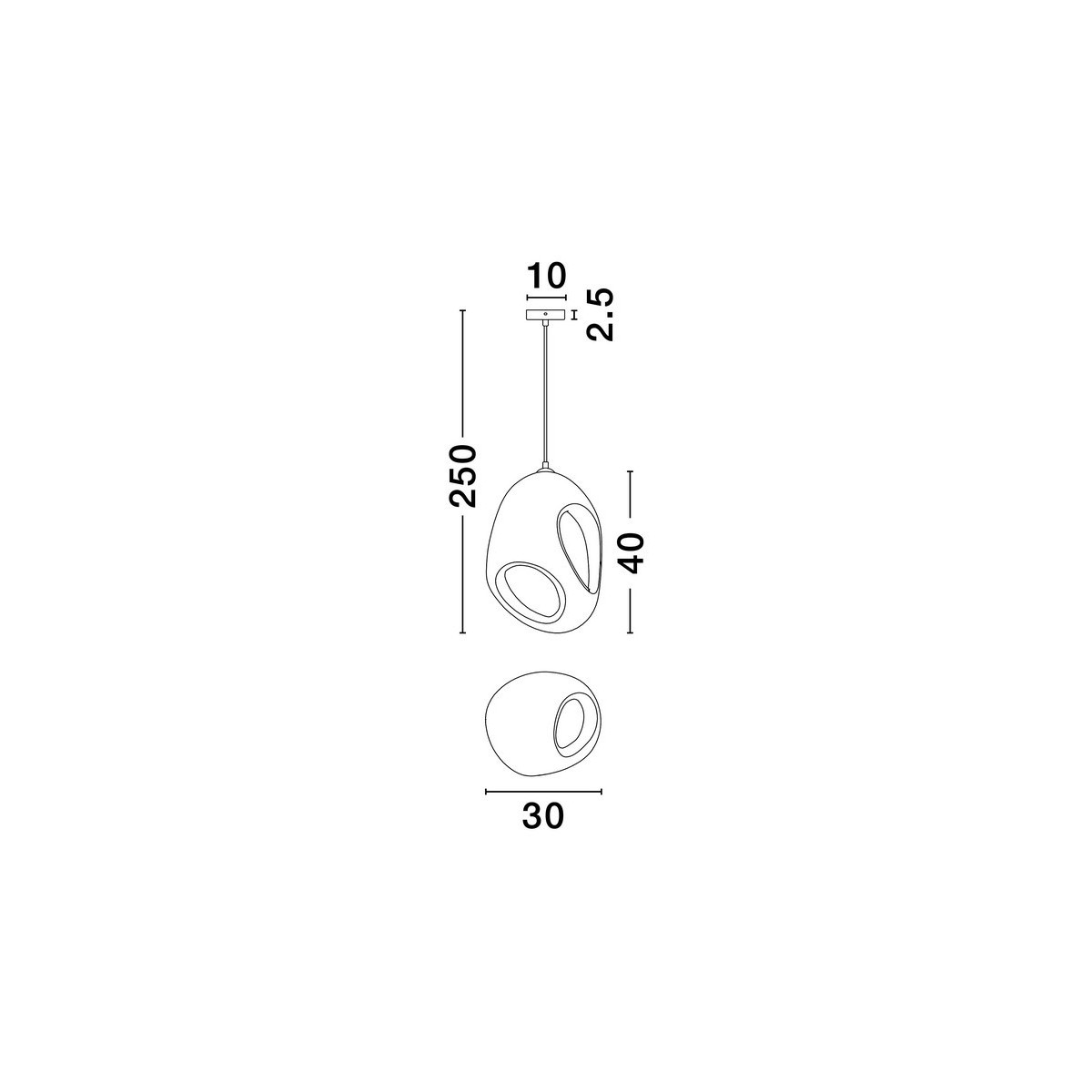 wyjątkowa lampa wisząca Luces Exclusivas LONTIZA LE45332