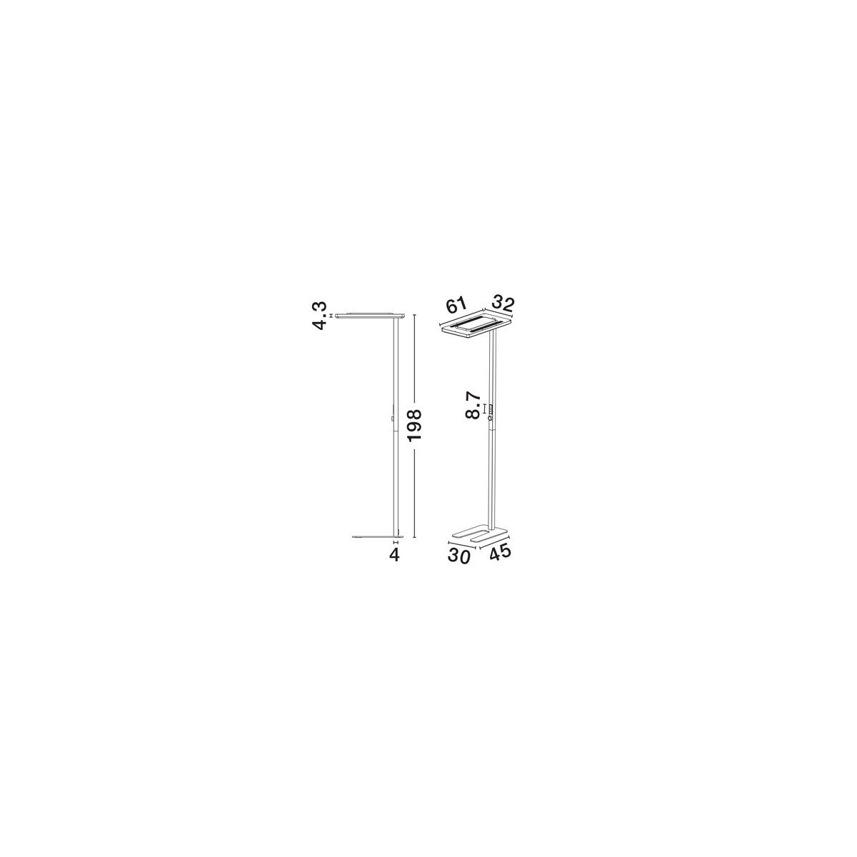 nieprzeciętna lampa stojąca Luces Exclusivas CENZIRA LE45413