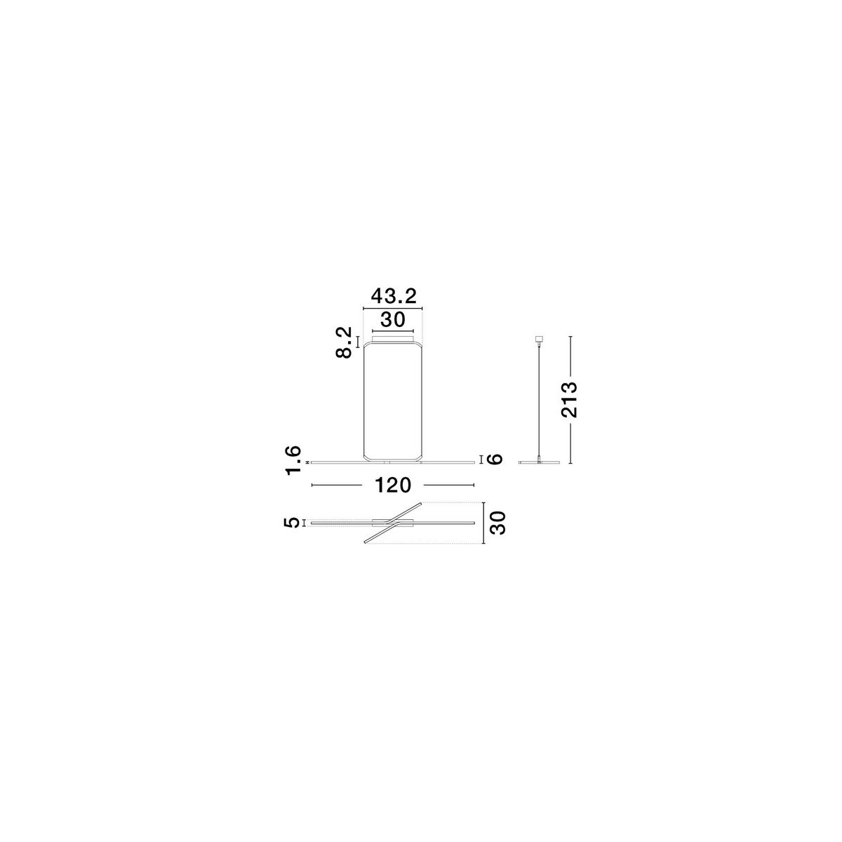 innowacyjna lampa wisząca Luces Exclusivas MALERTA LE45418