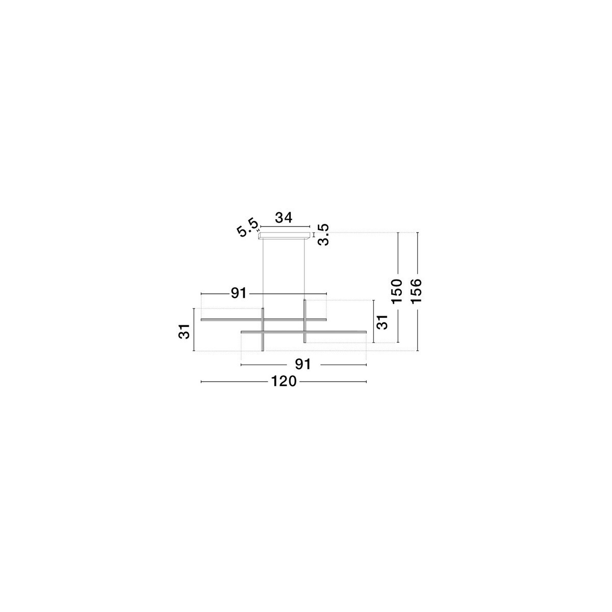luksusowa lampa wisząca Luces Exclusivas FORENZO LE45482