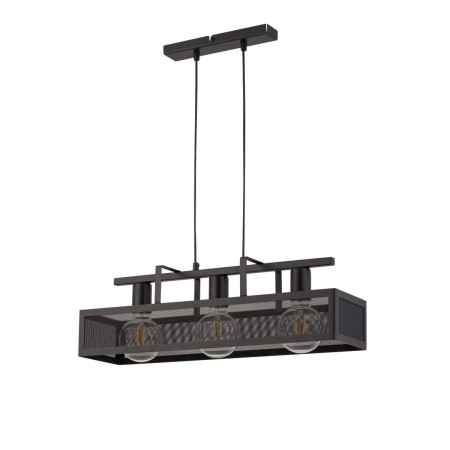 imponująca oprawa Sigma Albert lampa wisząca 32173 kolor czarny 3 x E27 15W Led