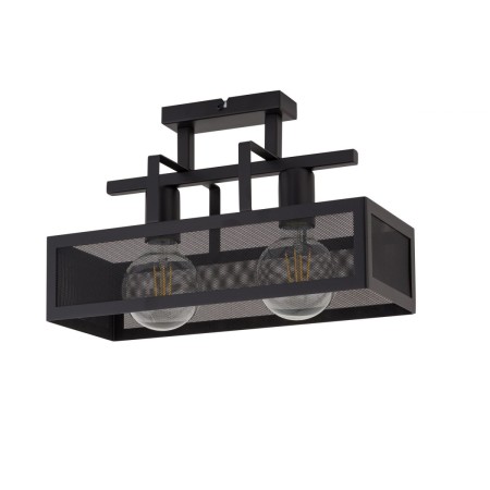 niezwykła oprawa Sigma Albert plafon 32176 kolor czarny 2 x E27 15W Led