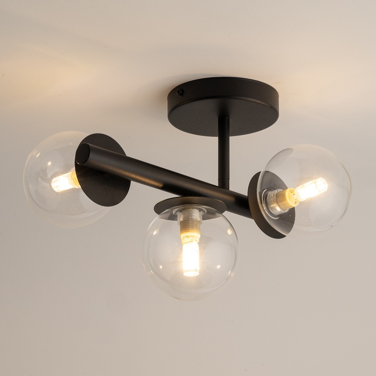 schludna oprawa Sigma AVOLA plafon 40794 kolor czarny 3 x G9 12W led