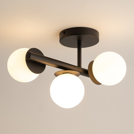 stylowa oprawa Sigma AVOLA plafon 40790 kolor czarny 3 x G9 12W led