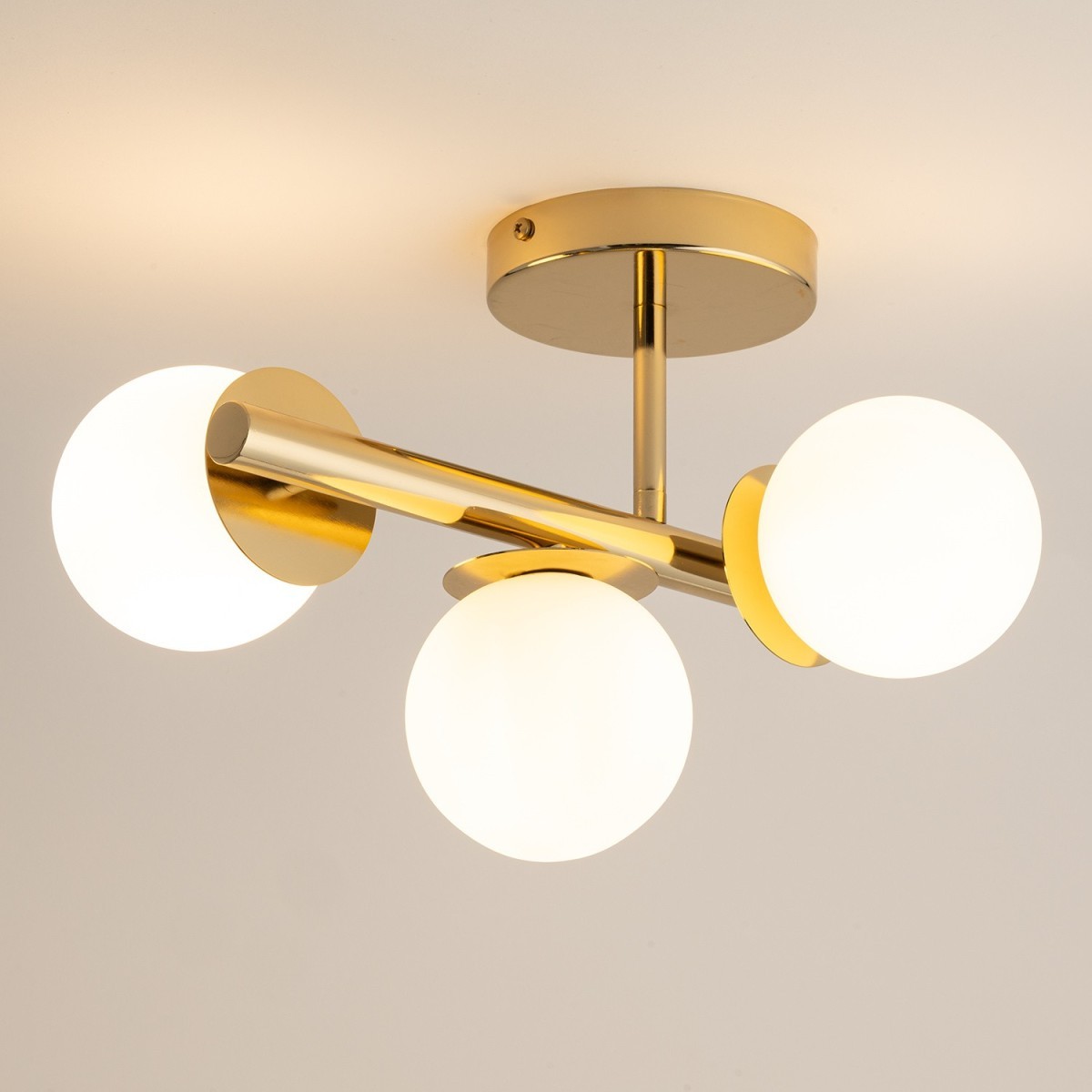 stylowa oprawa Sigma AVOLA plafon 40798 kolor złoty 3 x G9 12W led