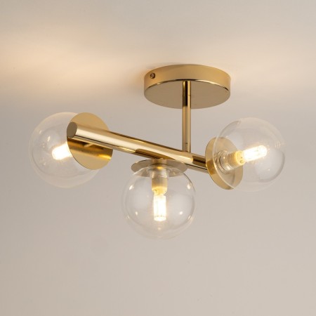 szykowna oprawa Sigma AVOLA plafon 40802 kolor złoty 3 x G9 12W led