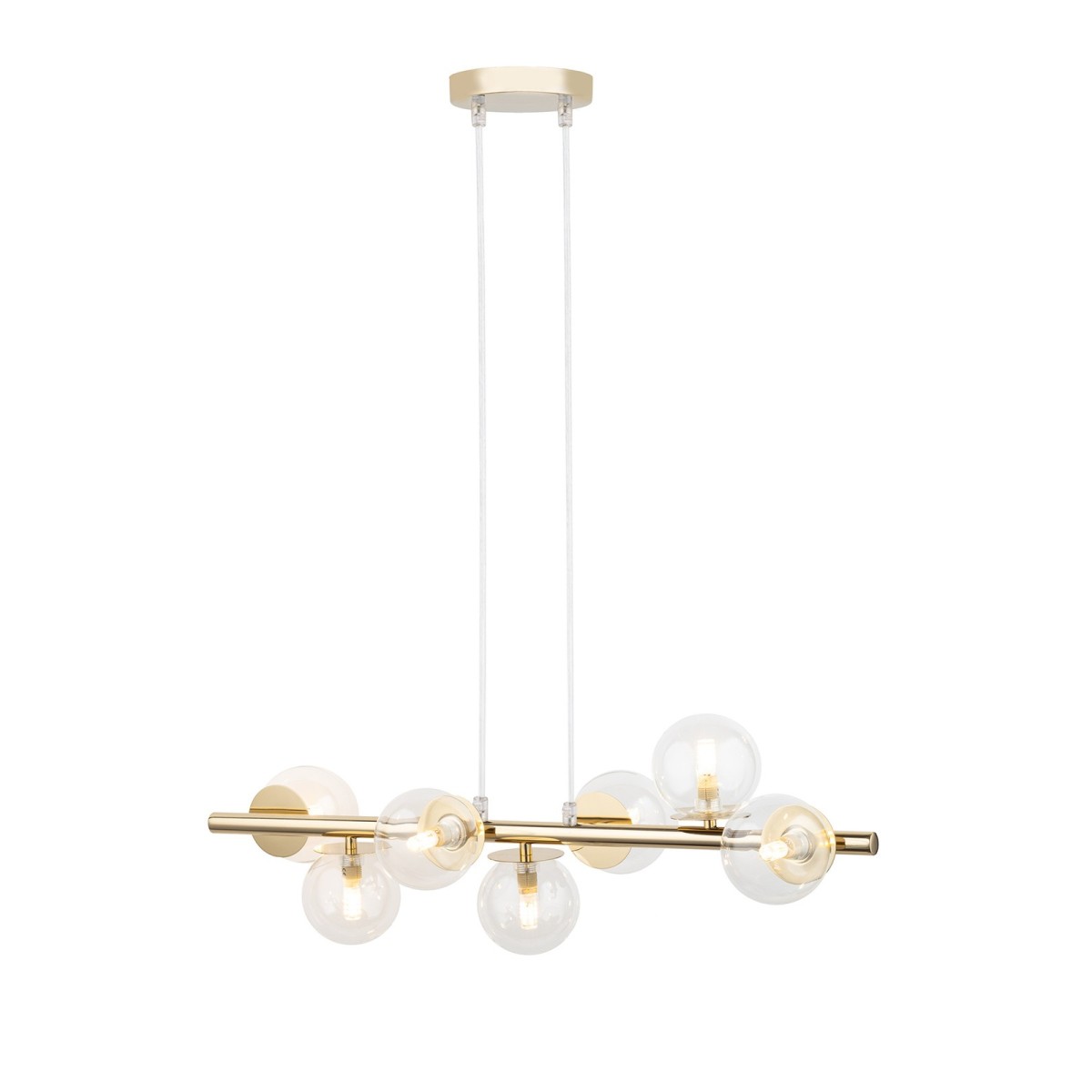 urzekająca oprawa Sigma AVOLA lampa wisząca 40800 kolor złoty 7 x G9 12W led