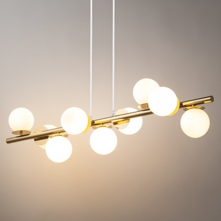 wdzięczna oprawa Sigma AVOLA lampa wisząca 40797 kolor złoty 9 x G9 12W led