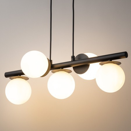 zachwycająca oprawa Sigma AVOLA lampa wisząca 40787 kolor czarny 5 x G9 12W led