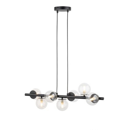 charakterystyczna oprawa Sigma AVOLA lampa wisząca 40792 kolor czarny 7 x G9 12W led