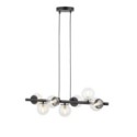 charakterystyczna oprawa Sigma AVOLA lampa wisząca 40792 kolor czarny 7 x G9 12W led