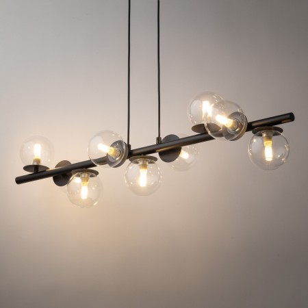 efektowna oprawa Sigma AVOLA lampa wisząca 40793 kolor czarny 9 x G9 12W led