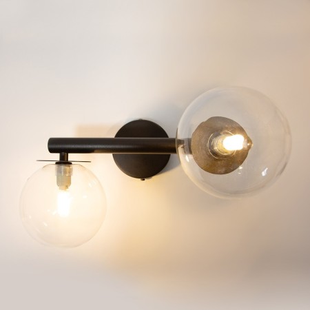 elegancka oprawa Sigma AVOLA kinkiet 41487 kolor czarny 2xG9 12W LED