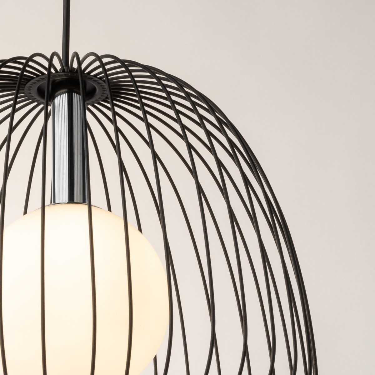 gustowna oprawa Sigma BELL lampa wisząca 40723 kolor czarny 1 x G9 12W led