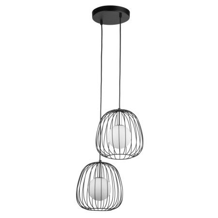 niepowtarzalna oprawa Sigma BELL lampa wisząca 40724 kolor czarny 2 x G9 12W led
