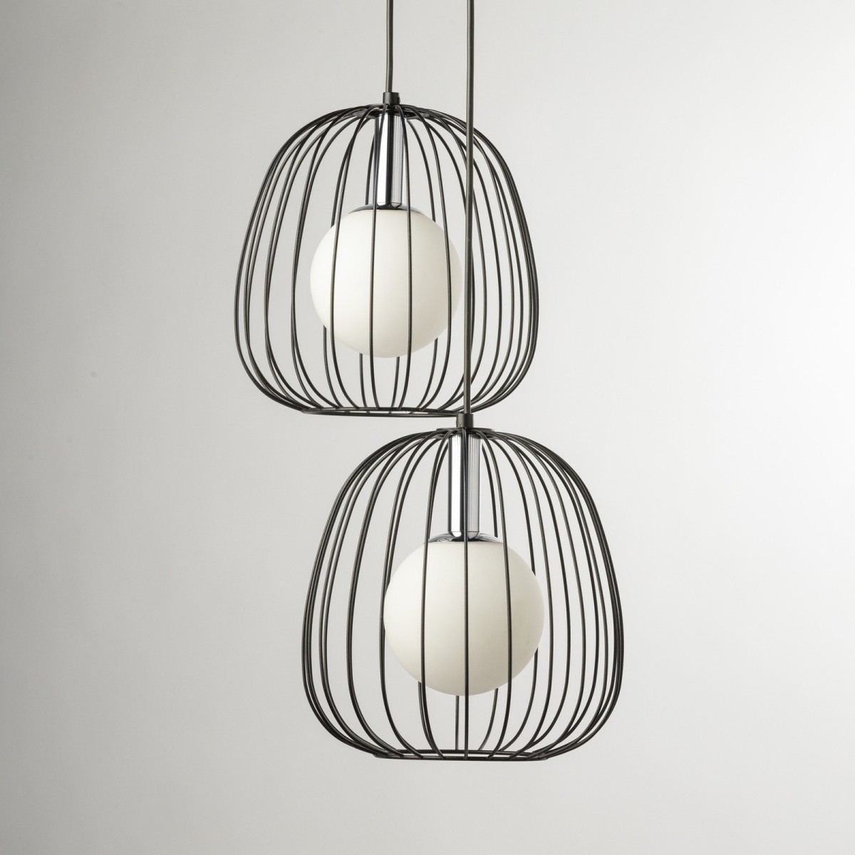 niepowtarzalna oprawa Sigma BELL lampa wisząca 40724 kolor czarny 2 x G9 12W led