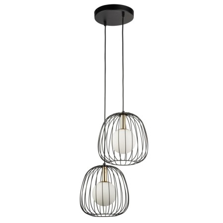 niezwykła oprawa Sigma BELL lampa wisząca 40728 kolor czarny 2 x G9 12W led