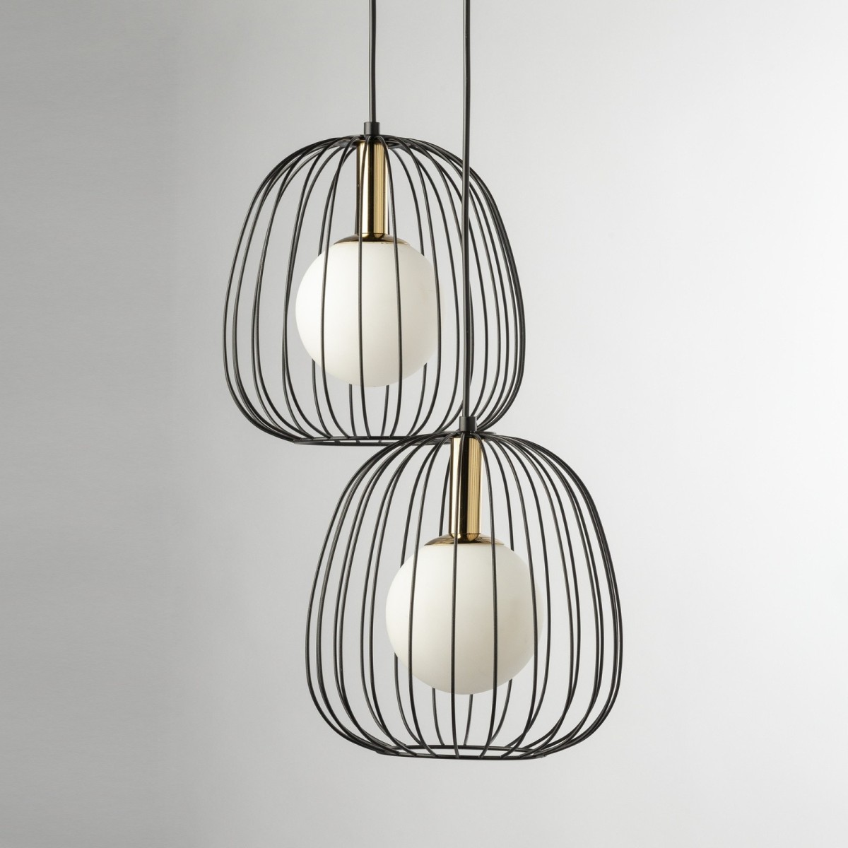 niezwykła oprawa Sigma BELL lampa wisząca 40728 kolor czarny 2 x G9 12W led