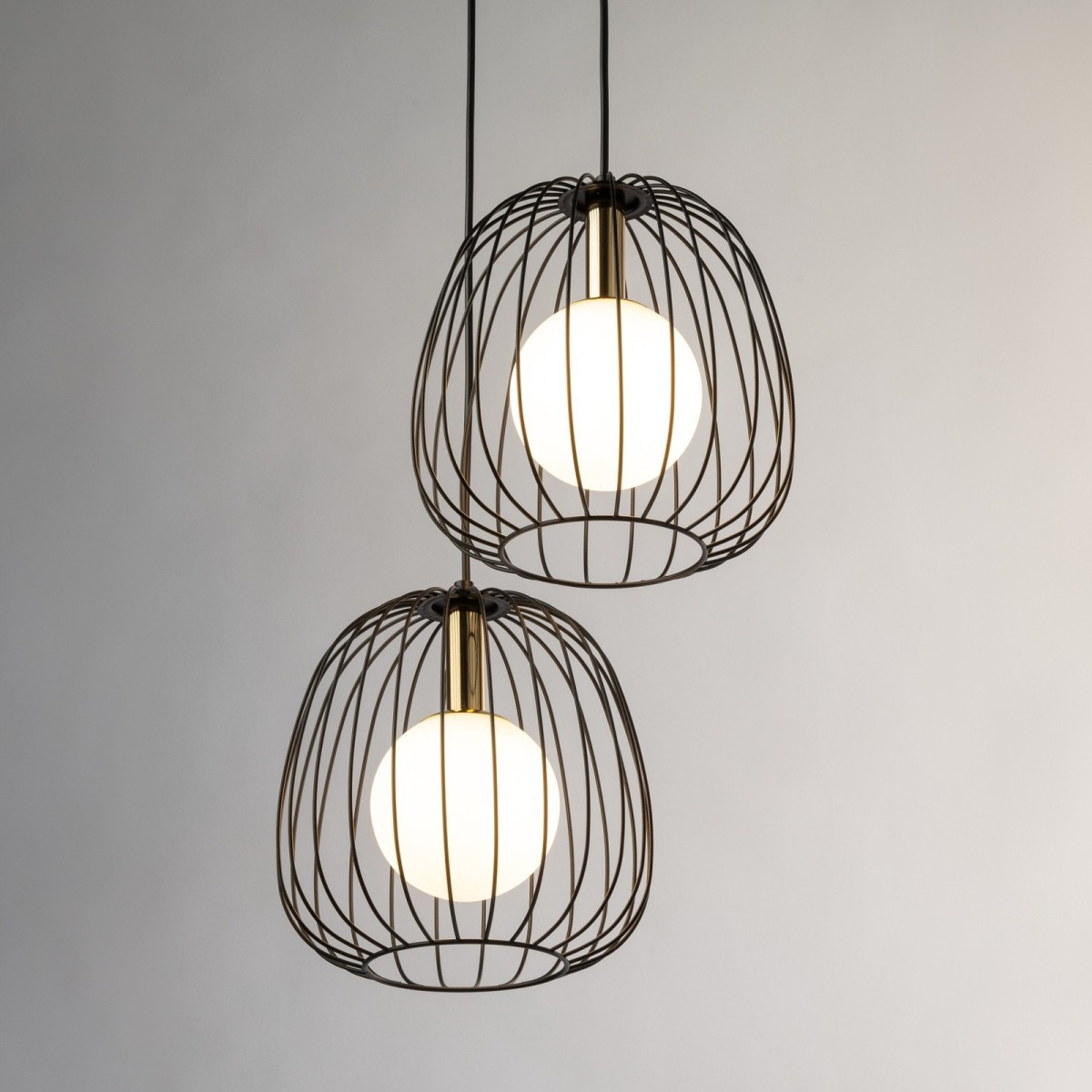 niezwykła oprawa Sigma BELL lampa wisząca 40728 kolor czarny 2 x G9 12W led