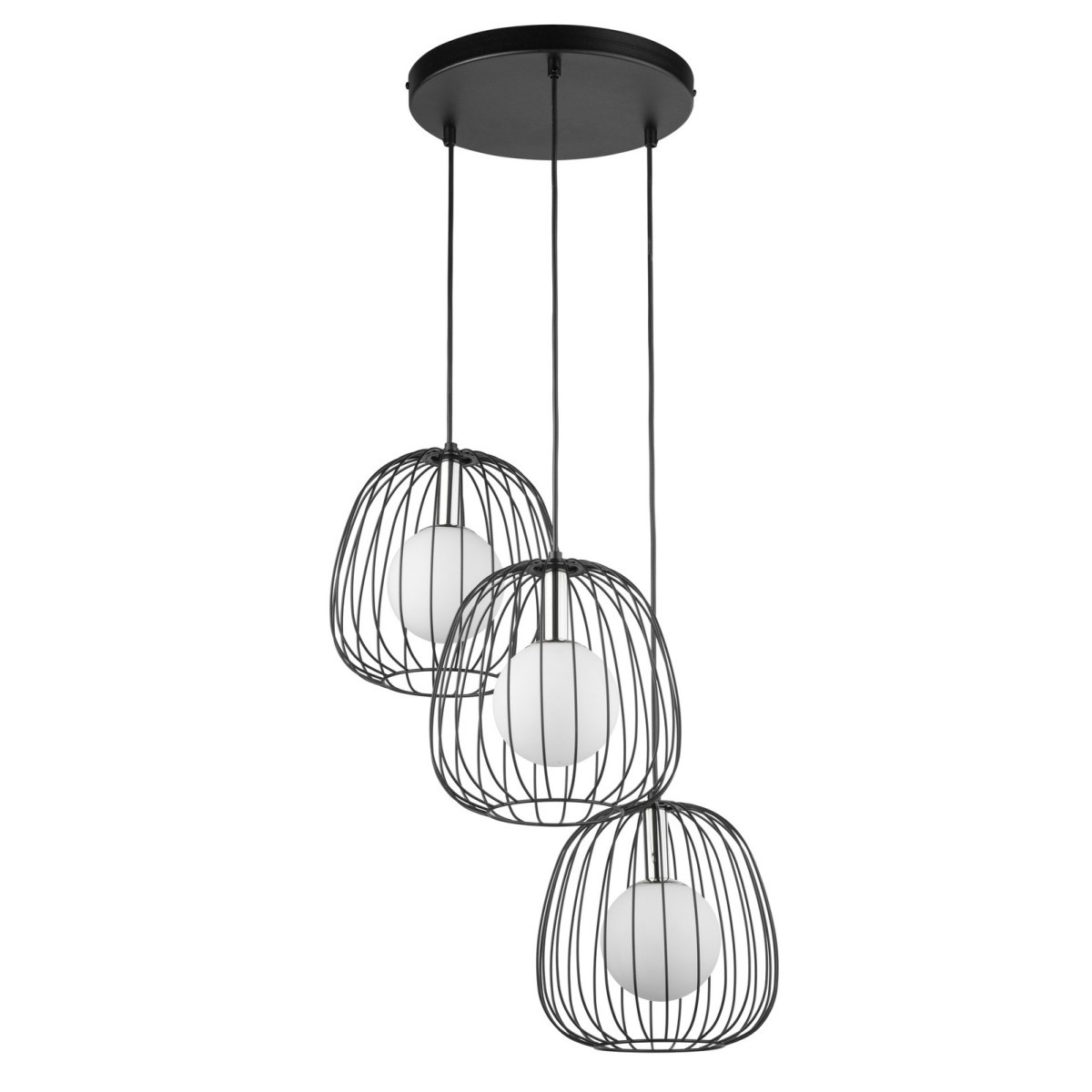 olśniewająca oprawa Sigma BELL lampa wisząca 40725 kolor czarny 3 x G9 12W led