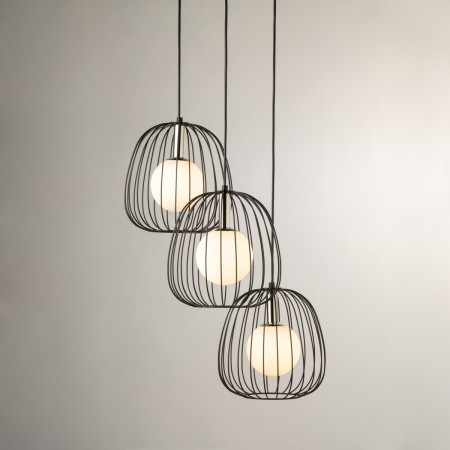 olśniewająca oprawa Sigma BELL lampa wisząca 40725 kolor czarny 3 x G9 12W led