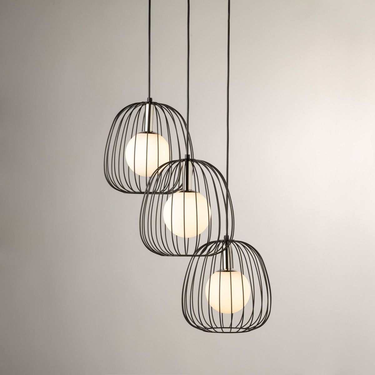 olśniewająca oprawa Sigma BELL lampa wisząca 40725 kolor czarny 3 x G9 12W led