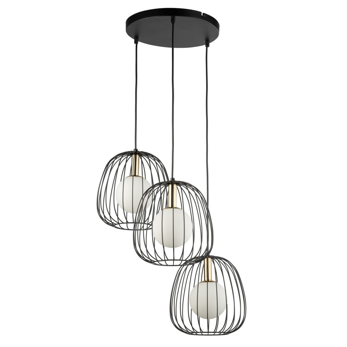 oryginalna oprawa Sigma BELL lampa wisząca 40729 kolor czarny 3 x G9 12W led