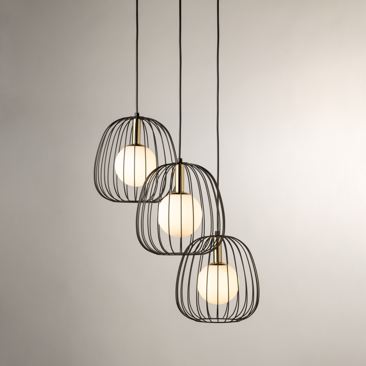 oryginalna oprawa Sigma BELL lampa wisząca 40729 kolor czarny 3 x G9 12W led