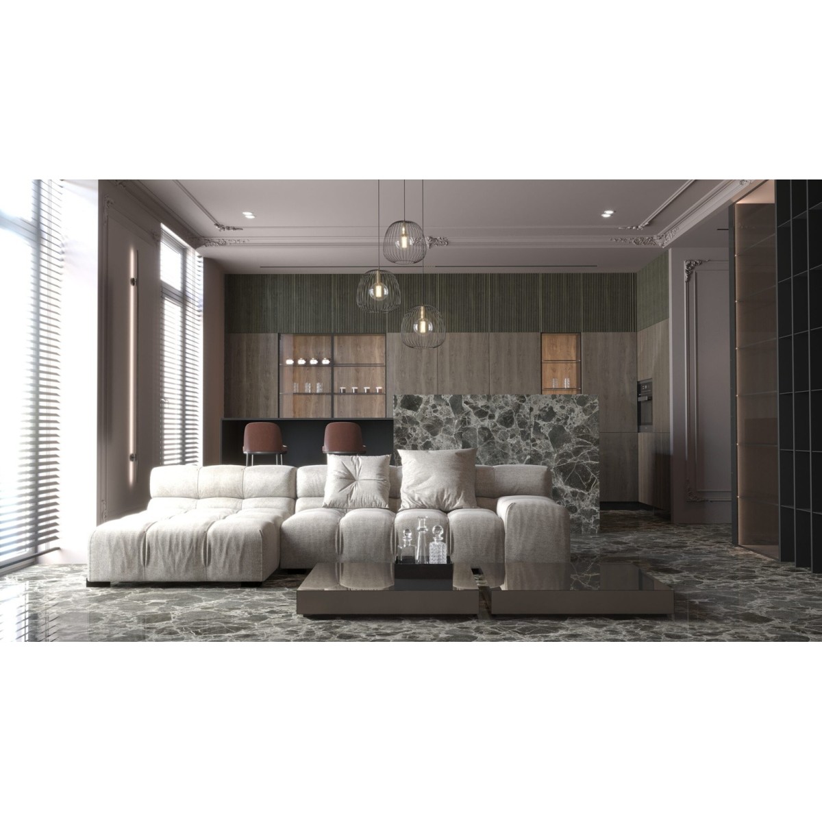 oryginalna oprawa Sigma BELL lampa wisząca 40729 kolor czarny 3 x G9 12W led