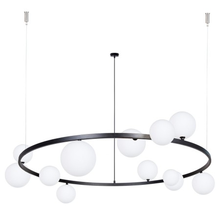 urzekająca oprawa Sigma BOLERO lampa wisząca- żyrandol 41321 kolor czarny 12XG9 12W LED