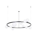 urzekająca oprawa Sigma BOLERO lampa wisząca- żyrandol 41321 kolor czarny 12XG9 12W LED