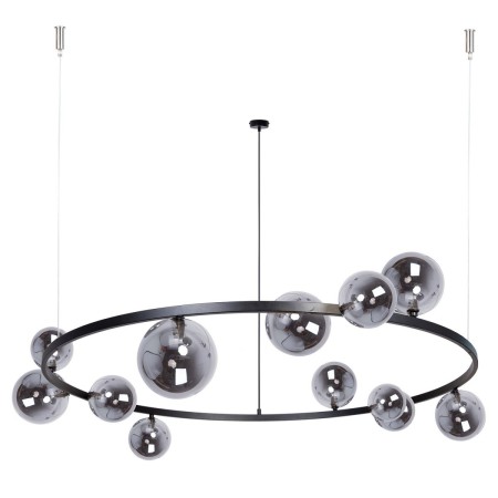 wytworna oprawa Sigma BOLERO lampa wisząca- żyrandol 41327 kolor czarny 12XG9 12W LED