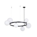charakterystyczna oprawa Sigma BOLERO lampa wisząca- żyrandol 41319 kolor czarny 6XG9 12W LED