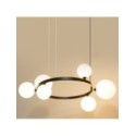 charakterystyczna oprawa Sigma BOLERO lampa wisząca- żyrandol 41319 kolor czarny 6XG9 12W LED