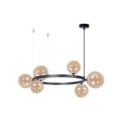 delikatna oprawa Sigma BOLERO lampa wisząca- żyrandol 41322 kolor czarny 6XG9 12W LED