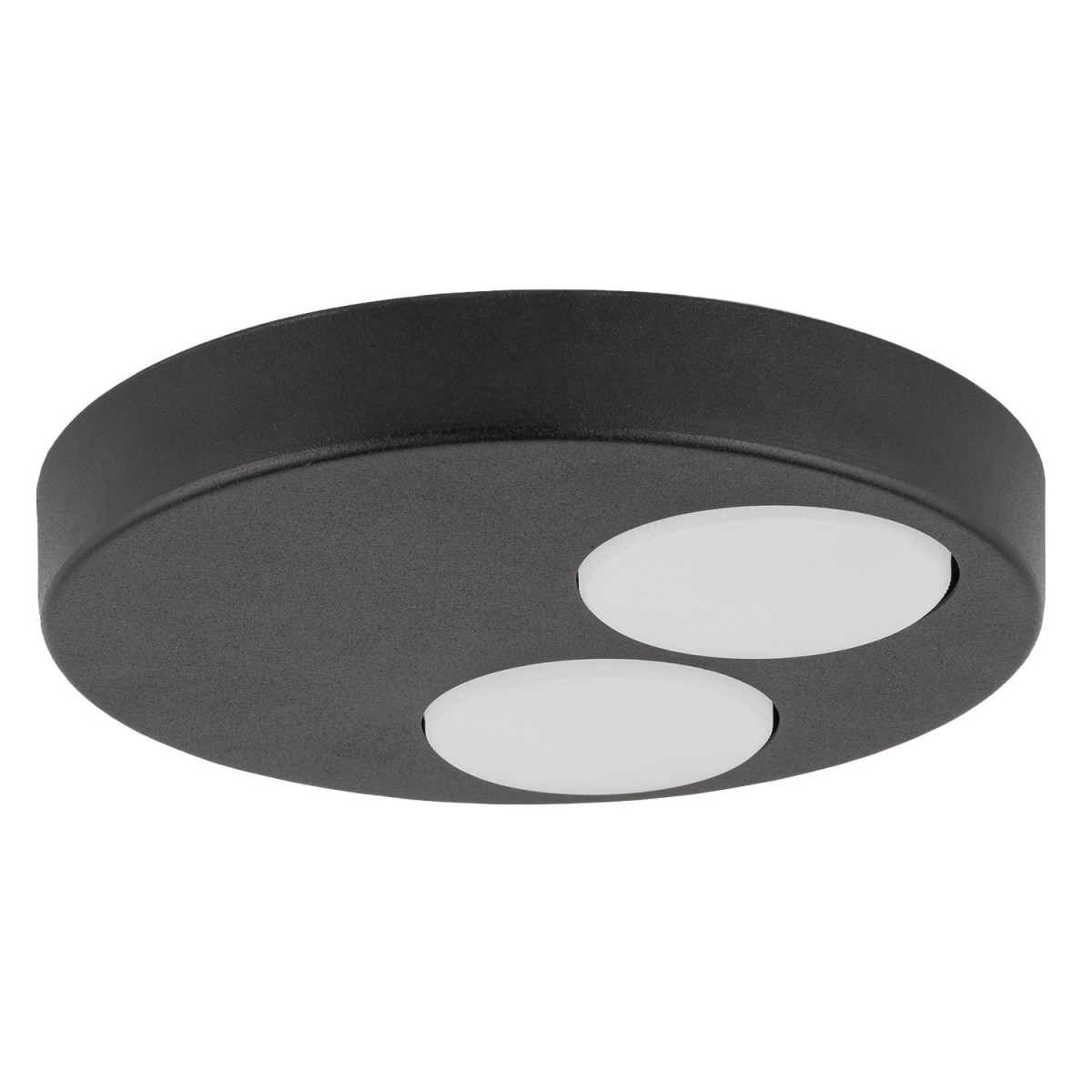 estetyczna oprawa Sigma BROS plafon-spot 40831 kolor czarny 2x GX 53 12W Led