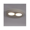 gustowna oprawa Sigma BROS plafon-spot 40837 kolor szary beż 2x GX 53 12W Led