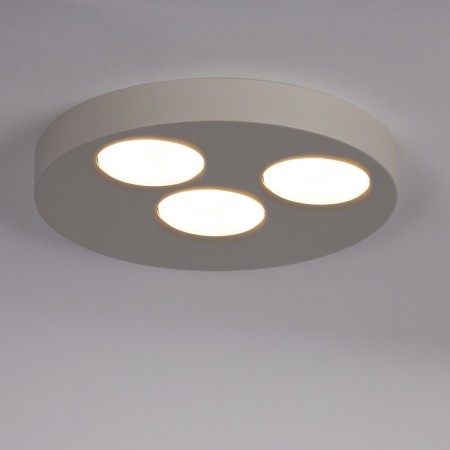 niebanalna oprawa Sigma BROS plafon-spot 40838 kolor szary beż 3x GX 53 12W Led