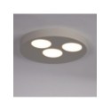 niebanalna oprawa Sigma BROS plafon-spot 40838 kolor szary beż 3x GX 53 12W Led